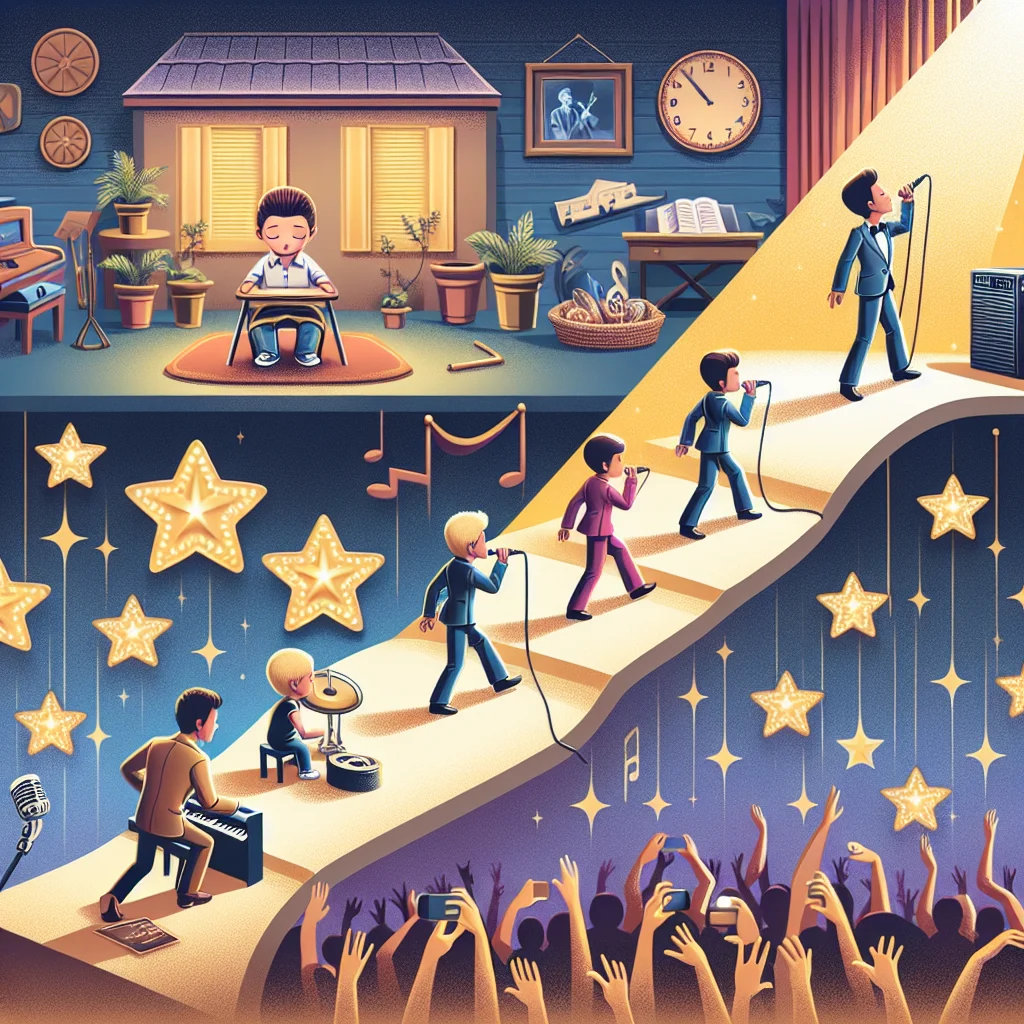 مسيرة مايكل جاكسون من الطفولة للمجد