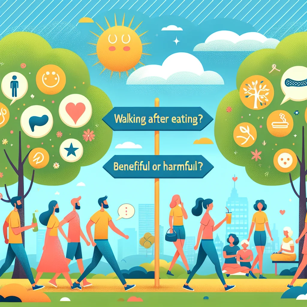 المشي بعد الأكل: مفيد ولا مضر؟
