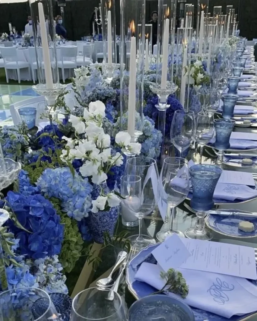 خاص بالعروس: طرق تنسيق اللون الأزرق في ديكور حفل زفافك مهما كان طرازه