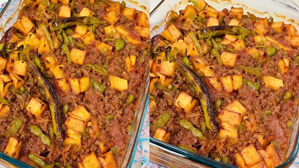 المسقعة باللحم المفروم