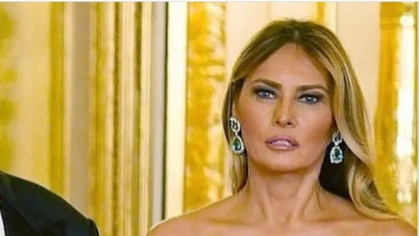 تناغم الألوان مبهر.. ناقد موضة يعلق على فستان ميلانيا ترامب في لندن