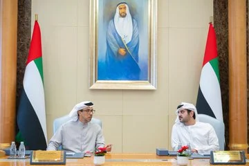 بحضور منصور بن زايد ومكتوم بن محمد