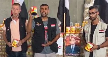 اللجنة المصرية بغزة تفرح أطفال القطاع وتوزع الآلاف من علب الحليب