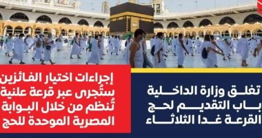 24 ساعة حتى نهاية التقديم لحج القرعة لعام 2026 – إنفو جراف