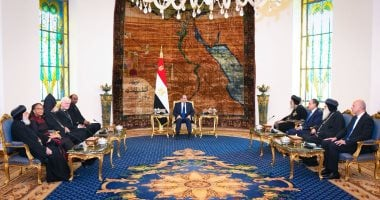 الرئيس السيسى يؤكد سعادته المستمرة بمشاركة الأقباط في احتفالاتهم