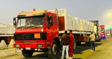 الهلال الأحمر يطلق قافلة زاد العزة الـ60 بحمولة 9800 طن مساعدات لغزة