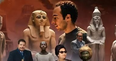 يجمع رموز الماضي والحاضر بالمتحف المصري الكبير