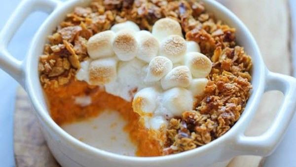 طاجن البطاطا بالمكسرات حلوى شتوية تجمع بين الدفء والمذاق الملكي