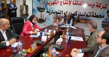 وزير الكهرباء يتفقد محطة توليد النوبارية بالبحيرة