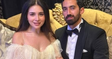 تفاصيل فستان كتب كتاب مي عز الدين وسعره ولمستها على تصميمه