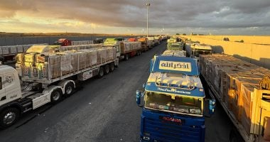 انطلاق قافلة زاد العزة الـ76 محمّلة بـ9500 طن مساعدات إلى غزة