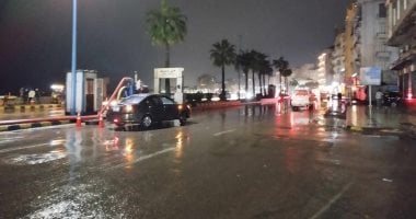 نوة باقية المكنسة مستمرة في الإسكندرية وتوقع أمطار غدًا