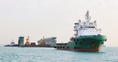 نجاح عبور الحوض العائم GREEN DOCK 3 مقطورات خلال 24 ساعة