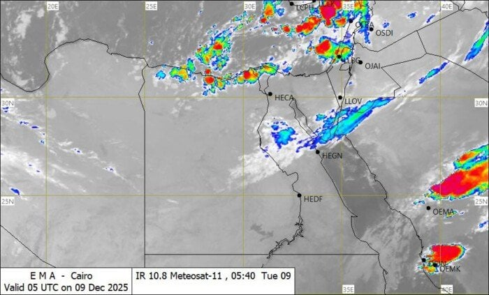 البسوا تقيل: تغيرات مفاجئة في حالة الطقس الثلاثاء 9 ديسمبر 2025