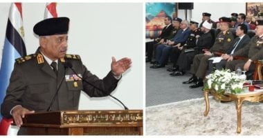 وزير الدفاع يحضر مناقشة البحث بالأكاديمية العسكرية للدراسات العليا