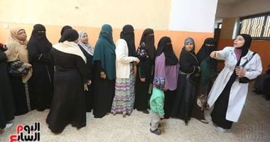 ارتفاع عدد الناخبين بلجان العياط للإدلاء بأصواتهم في انتخابات النواب