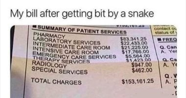مبلغ صادم.. فاتورة علاج لدغة ثعبان في أمريكا تشعل مواقع التواصل