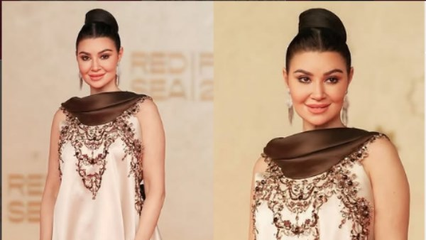 أروى جودة تتألق بفستان أنيق في مهرجان البحر الأحمر