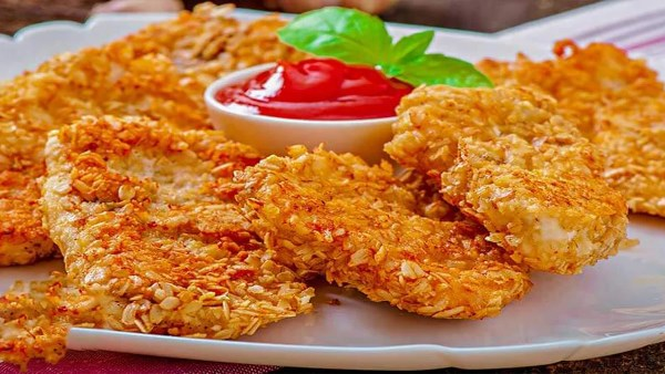 طريقة دجاج البانيه المقرمش