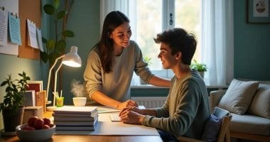 6 عبارات لتشجيع طفلك خلال الميدتيرم: التركيز على الجهد لا النتيجة