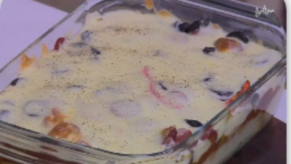 بطاطس مهروسة بحشوة بيتزا