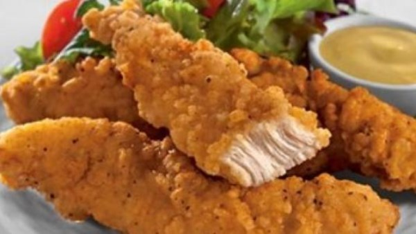 طريقة عمل صدور الدجاج الستربس المقرمشة