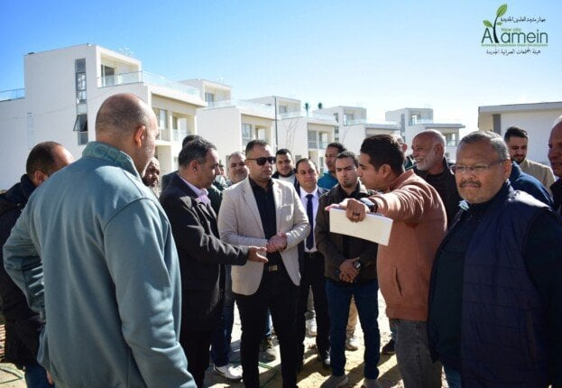 نائب رئيس الهيئة لقطاع التنمية والإنشاءات يتابع مشروعات مدينة العلمين