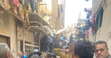 انهيار عقار مكون من أربع طوابق في إمبابة