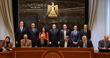 رئيس الوزراء يشهد توقيع بروتوكول تعاون لتدقيق أرقام الصادرات والواردات