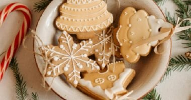 طريقة عمل بسكويت الكريسماس في البيت وفرى فلوسك