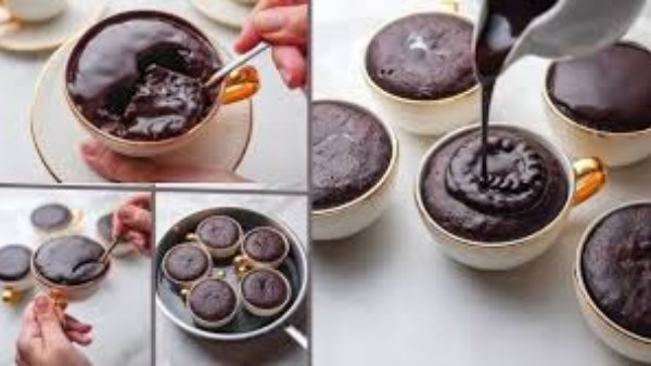 كيكة شوكولاتة بدون فرن في 10 دقائق