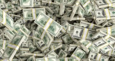 نصيب الفرد من ثروة الولايات المتحدة إذا وُزعت بالتساوى بين السكان