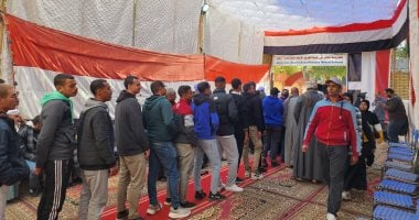 توافد المواطنين إلى لجان الإعادة في انتخابات النواب في البدرشين