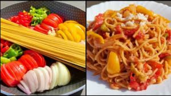 مكرونة الطاسة في 10 دقائق طريقة سريعة بطعم المطاعم