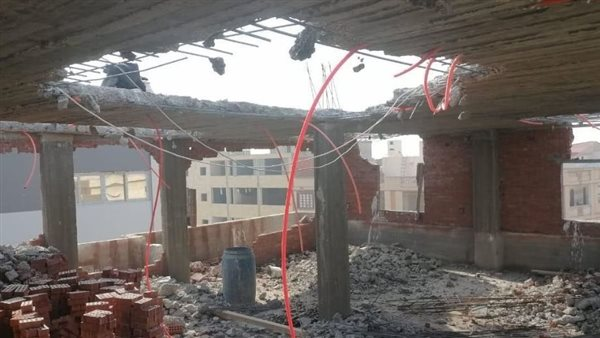 حملة إزالة مخالفات بناء بمدن الشروق ودمياط والشيخ زايد والنوبارية