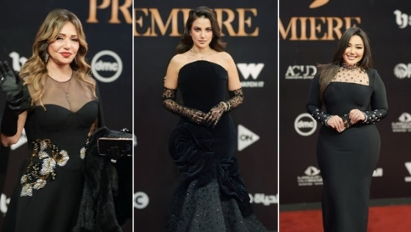 الأسود يبرز أناقة النجمات في حفل رمضان بريميير