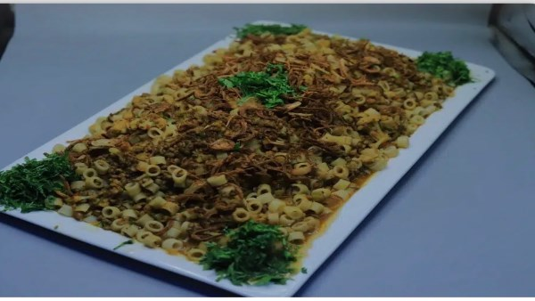 مكرونة باللحمة المفرومة والعدس سهلة واقتصادية