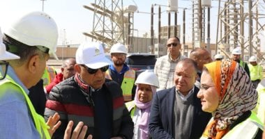 وزير الكهرباء يتفقد محطة الربط المصري السعودي جهد 500 كيلوفولت