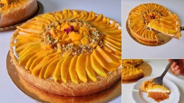 الكنافة بالمانجا بمكونات بسيطة