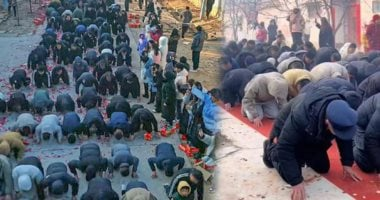 طقس عمره 6 قرون: 600 رجل ينحنون للأجداد في الصين خلال رأس السنة