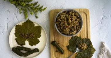 فطور 13 رمضان: محشي ورق عنب باللحم المفروم وشوربة خضار