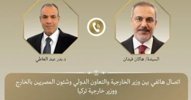 وزير الخارجية ونظيره التركي بحثا التطورات وأكدا خفض التصعيد