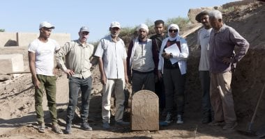 انتهاء ترميم وإعادة تركيب بوابة سور الملك رمسيس الثالث