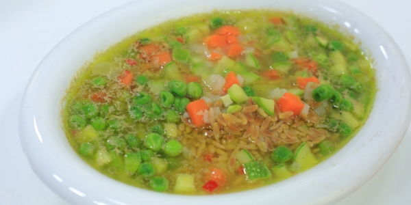 شوربة الخضار بلسان العصفور: طريقة عمل